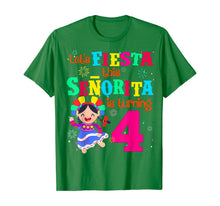 Load image into Gallery viewer, Let's Fiesta this Senorita is turning 4 Mexican Birthday T-Shirt