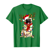 Load image into Gallery viewer, Funny Pug Dog Christmas Tee Reindeer Christmas Lights Pajama T-Shirt