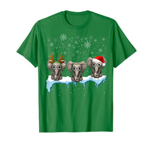 Load image into Gallery viewer, Christmas Pajama Three Hippie Elephants Costume Xmas gift T-Shirt