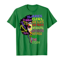 Load image into Gallery viewer, Aries Girl She Slays & Prays - February March Birthday Gift T-Shirt-274410