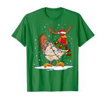 Load image into Gallery viewer, Funny Chicken Christmas Tee Reindeer Christmas Lights Pajama T-Shirt