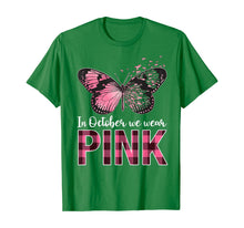 Load image into Gallery viewer, In October We Wear Pink - Breast Cancer Awareness Butterfly T-Shirt