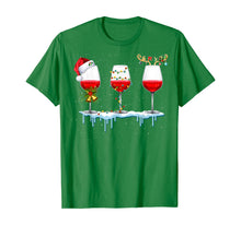 Load image into Gallery viewer, Three Glass of Red Wine Santa Hat Christmas For Men Women T-Shirt