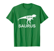 Load image into Gallery viewer, Papa-Saurus Emoji Dinosaur T-Rex Father's Day T-shirt Gift