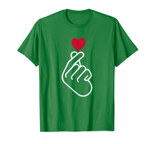 Load image into Gallery viewer, Cute Saranghae Korean Finger Heart K-Pop K-Drama Love Shirt