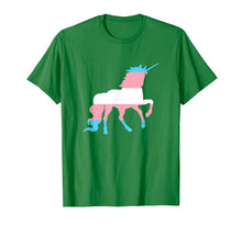 Load image into Gallery viewer, Transgender Unicorn T-Shirt - Trans Flag Pride LGBTQ Tee