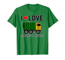 Load image into Gallery viewer, I Love Garbage Trucks Shirt | Cool Little Garbage Lover Gift