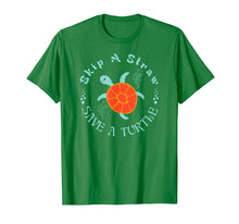 Load image into Gallery viewer, Funny Cute Skip The Straw Save A Turtle Shirt Turtle Lover