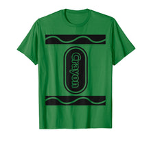Load image into Gallery viewer, Green Crayon Box Group Costume Halloween T-Shirt