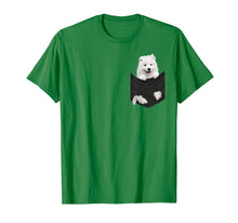 Load image into Gallery viewer, Funny Samoyed Puppy In Pocket T Shirt Gift for Women Men