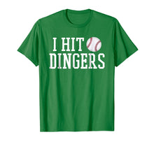 Load image into Gallery viewer, I Hit Dingers T Shirt for Sluggers - Funny Baseball Tshirts