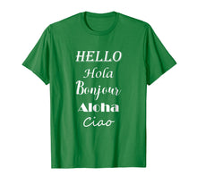 Load image into Gallery viewer, Hello in different languages T-Shirt Greetings Shirt