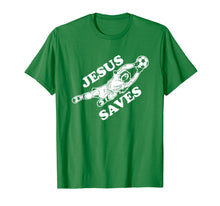Load image into Gallery viewer, Jesus Saves Soccer Goalie t-shirt