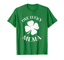 Load image into Gallery viewer, Womens One Lucky Mema T-Shirt Vintage St Patrick Day Gift