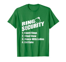 Load image into Gallery viewer, Ring Security Shirt Ring Bearer Wedding Duties List T-shirt
