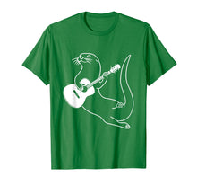 Load image into Gallery viewer, Guitar Playing Otter Music Cool T shirt