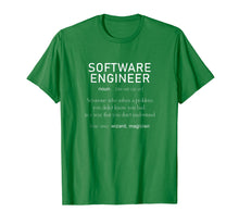 Load image into Gallery viewer, Software Engineer Definition Shirt Coder Definition T Shirt