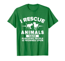 Load image into Gallery viewer, I Rescue Animals Funny Tee Shirt