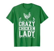 Load image into Gallery viewer, Crazy Chicken Lady T Shirt Funny Farm Poultry Farmer Gifts