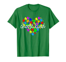 Load image into Gallery viewer, Autism awareness heart choose kind T shirt