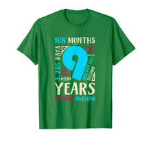 Load image into Gallery viewer, 9th Birthday Gifts Son Daughter Nine 9 Year Old Boys Girls T-Shirt