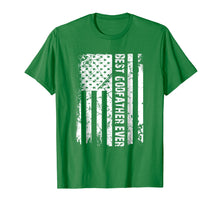 Load image into Gallery viewer, Best Godfather Ever American Flag Tshirt Fathers Day Gift