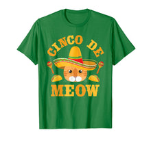 Load image into Gallery viewer, Funny Cinco de Mayo Cinco de Meow T-Shirt