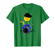 Load image into Gallery viewer, Funny Emoji Drummer Boy T-Shirt for Boys