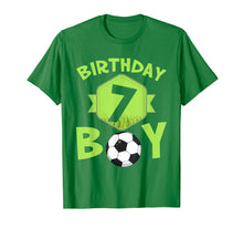 Load image into Gallery viewer, 7th Birthday Soccer T-Shirt For Boys Kids