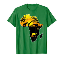 Load image into Gallery viewer, African Savannah safari wildlife Africa map t-shirt