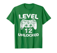 Load image into Gallery viewer, Level 12 Unlocked T-Shirt 12th Video Gamer Birthday Gift