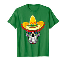 Load image into Gallery viewer, St Patrick's Day Sugar Skull Day of The Dead T-shirt Gift