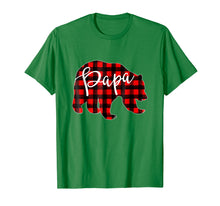 Load image into Gallery viewer, Mens Red Plaid Papa Bear Shirt Matching Pajama Family Buffalo Dad