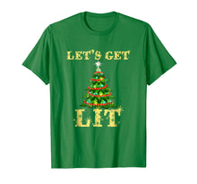 Load image into Gallery viewer, Let's Get Lit Funny Christmas Drinking T-Shirt