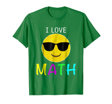 Load image into Gallery viewer, I LOVE MATH TSHIRT FOR TEACHERS EMOJI HEARTS LOVE