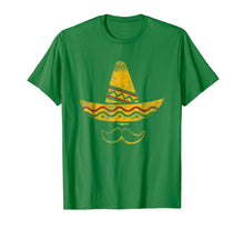 Load image into Gallery viewer, Mustache Mexican Hat T Shirt Cinco De Mayo Party Tee