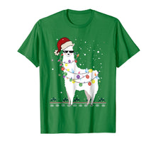 Load image into Gallery viewer, Christmas Llama Santa Hat Ugly Xmas Tree Alpaca Shirt