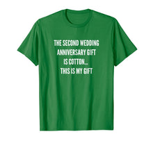 Load image into Gallery viewer, 2nd Wedding Anniversary Gifts Cotton Him Husband Her T-Shirt
