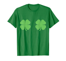 Load image into Gallery viewer, Irish Shamrock Boobs Saint St.Patrick's Paddys Day T-Shirt-182888