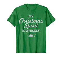 Load image into Gallery viewer, Whiskey Is My Christmas Spirit Funny Whisky Lover Gift T-Shirt-2159634