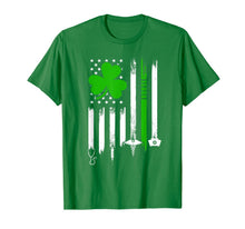Load image into Gallery viewer, American Flag Shamrock Nurse St Patrick's Day Gifts T-Shirt-466086
