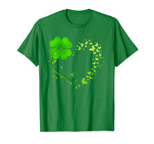Load image into Gallery viewer, Heart Shamrock Butterfly Happy St Patrick's Day Gifts T-Shirt-517295