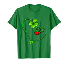 Load image into Gallery viewer, St Patricks Day I Love You ASL Sign Language T-Shirt-2425622
