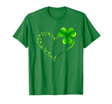 Load image into Gallery viewer, Turtle Heart Leaf Irish St. Patrick Day Clover Heart T-Shirt-257342