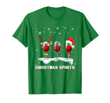Load image into Gallery viewer, Christmas Spirits Wine Bubbly Martinis T Shirt Funny T-Shirt