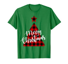 Load image into Gallery viewer, Christmas Tree Red Buffalo Plaid Merry Christmas Gift T-Shirt