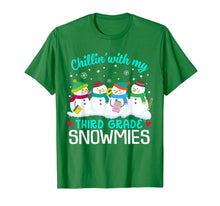 Load image into Gallery viewer, Chillin' With Third Grade Snowmies Christmas Proud Teacher T-Shirt