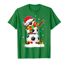 Load image into Gallery viewer, Dabbing Snowman Soccer Christmas Funny Dab Ball Gift T-Shirt