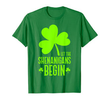 Load image into Gallery viewer, Let the Shenanigans Begin Saint Patricks Green Women Men T-Shirt-3156570