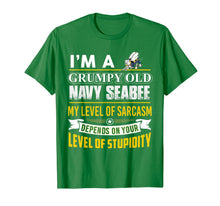 Load image into Gallery viewer, Navy Seabee - I'm A Grumpy Old Navy Seabee T-Shirt